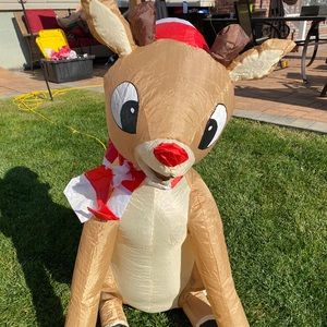 rudolph the red nosed reindeer inflatable